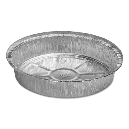 Hfa Round Aluminum Container, 48 oz, 9 in. Diameter x 1.66 in.h, Silver, 500PK HFA 204600